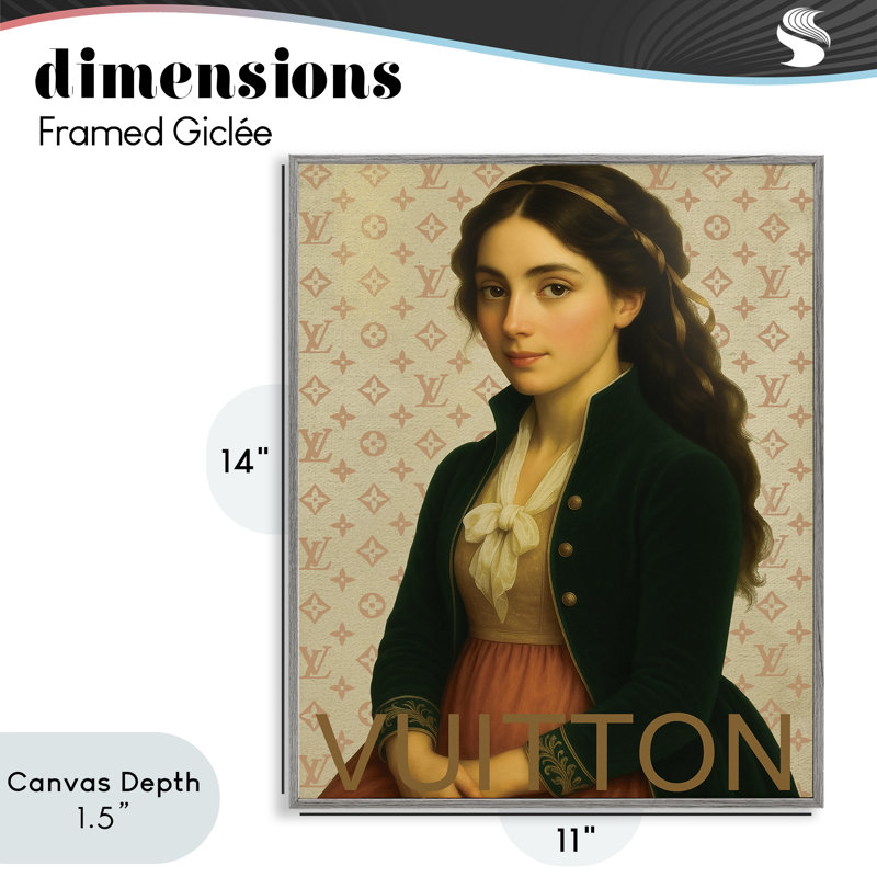 «Glam Gentle Woman in Spring», estampe numérique, design par Grotto Studios, H 14 po x l 11 po, Estampe numérique Farmhouse