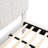 Luminous White Boucle King Floating Bed-1669425964
