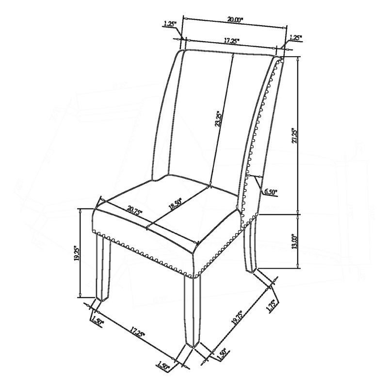 Ensemble de 2 chaises d'appoint Vinz