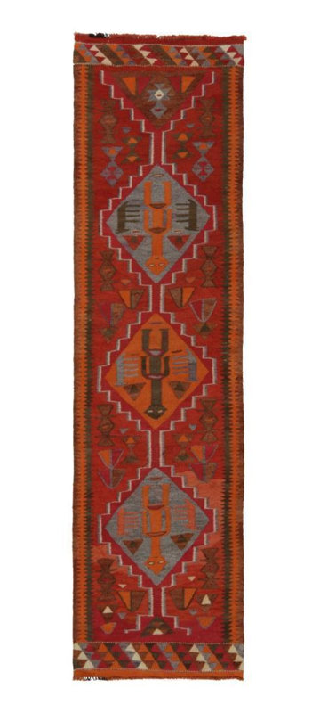 One-of-a-Kind 3'2" X 11'1" Hand Knotted Area Rug