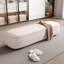 Banc de rangement rembourré en bois beige pour chambre et entrée en cuir moderne-112220538-129680167