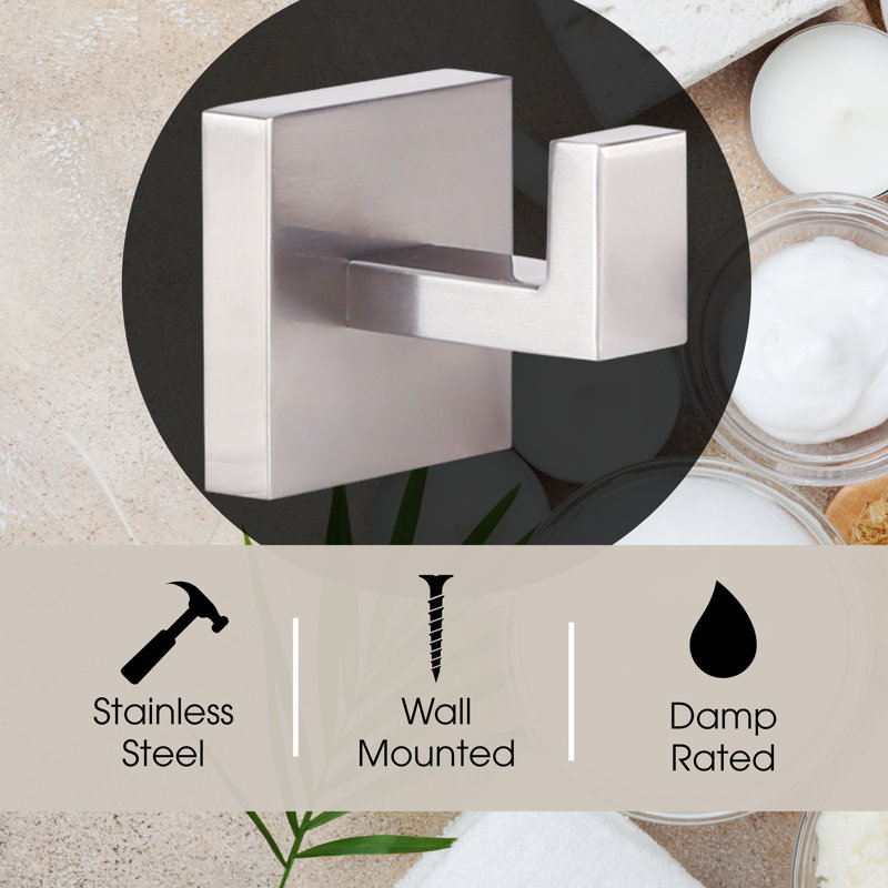 Bishop Brushed Nickel Towel Hook