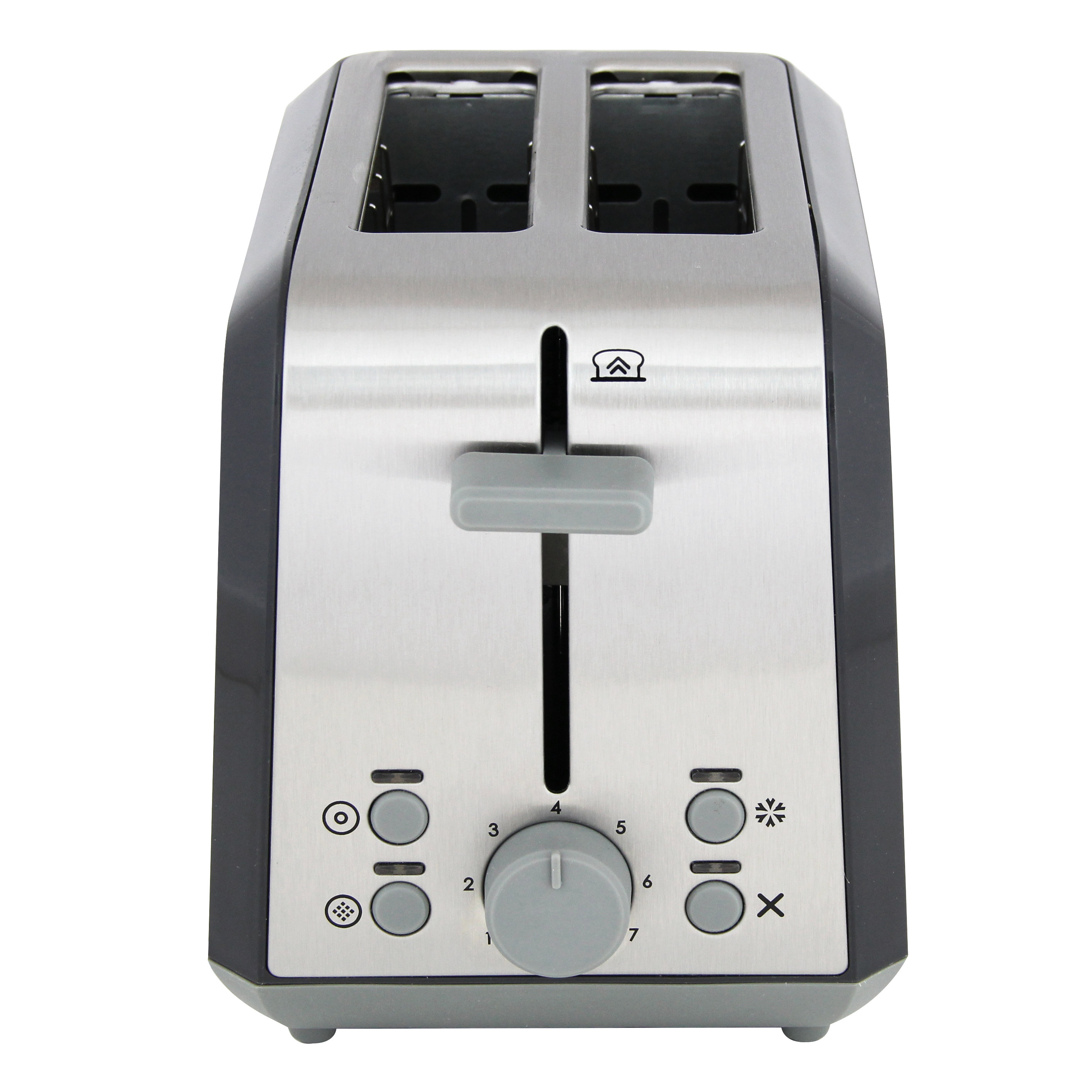 West Bend 2-Slice Toaster with Anti-Jam and Auto-Shut-Off, in Black/Stainless  Steel (78823)