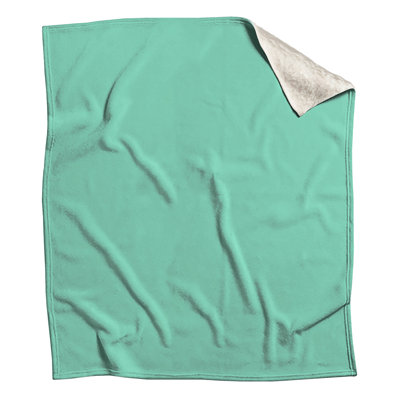 Solid Mint Background Blankets