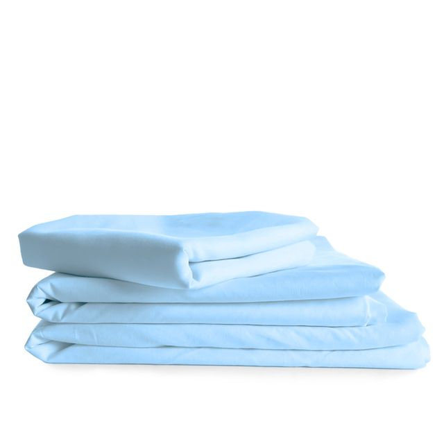 Ensemble de draps rafraîchissant et respirant Hotel Luxurious, Ensemble de draps pour lit double + 4 taies d'orei, Bleu clair