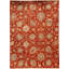 Floral Area Rug in Rust/Yellow