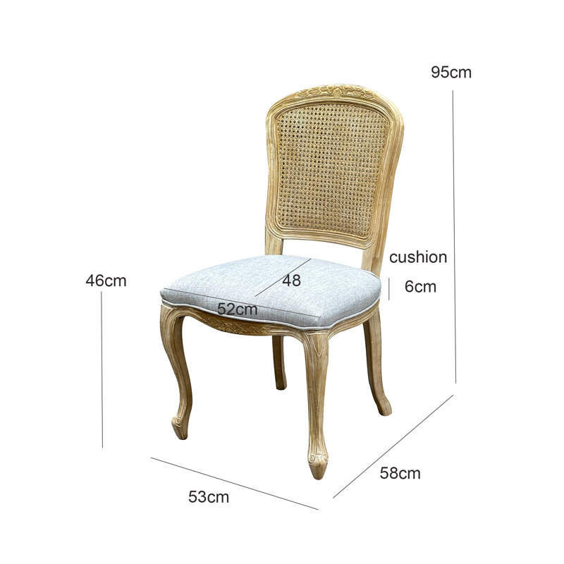 46cm H Polyester Blend Upholstered Full Back Accent, Grey