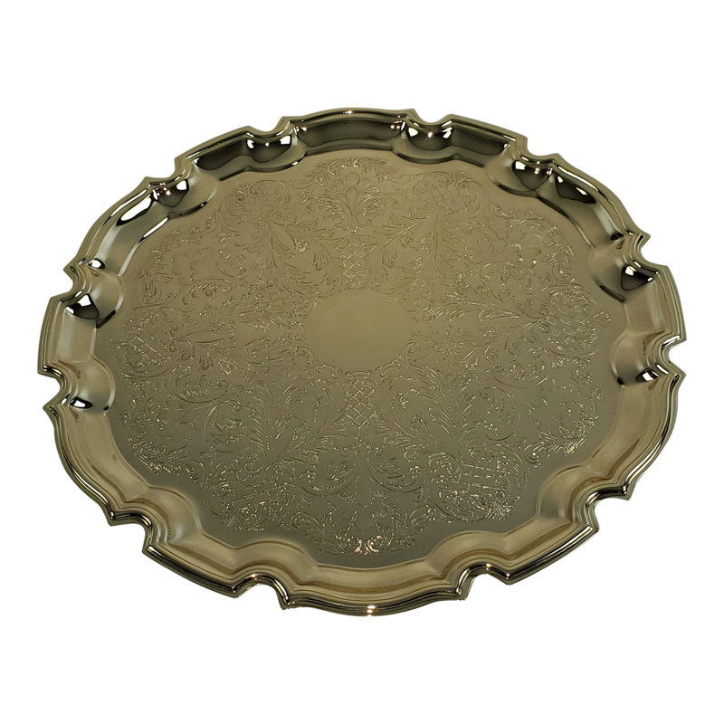 Plateau décoratif Queen Anne, H 0,5 po x l 9,5 po
