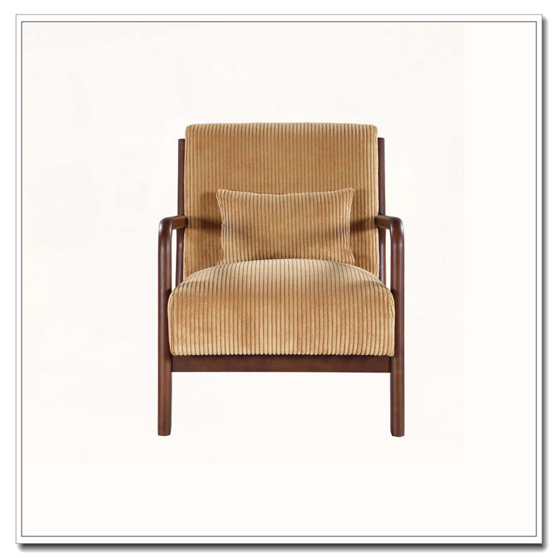 Chaise longue en bois, Jaune