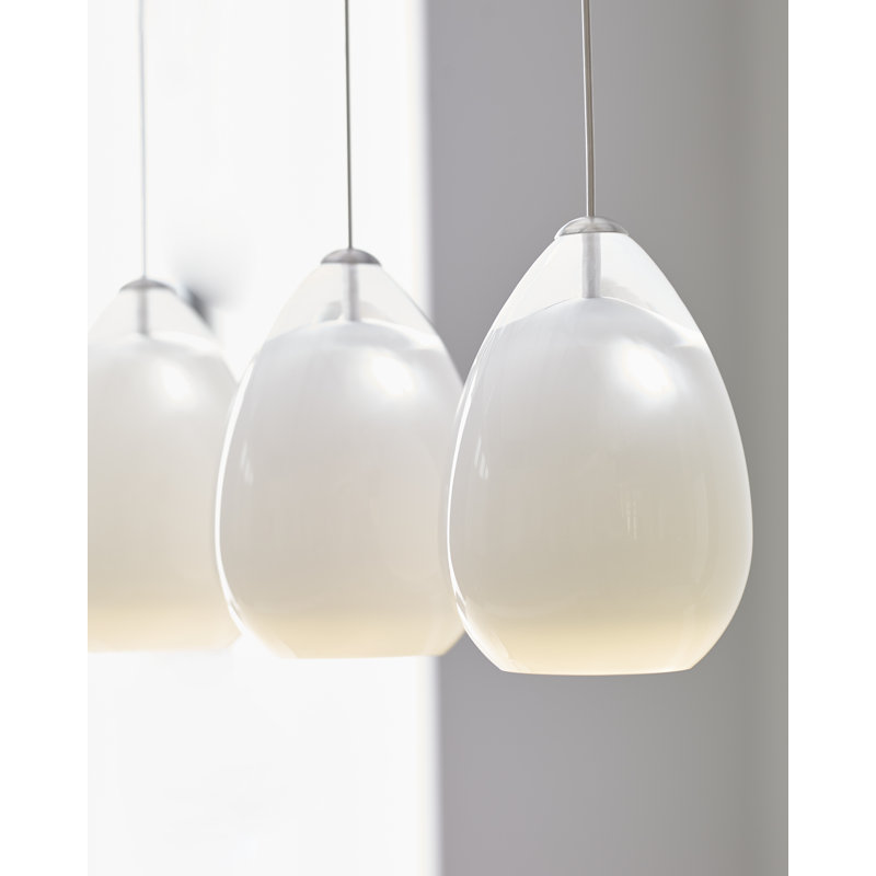 Alina 1 - Light Pendant, Satin Nickel, 90 CRI 3000K LED, White