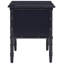 Élégante table de chevet l 23 po - commode en bois Glam Boho, détails en bambou et finition neutre-1995571670