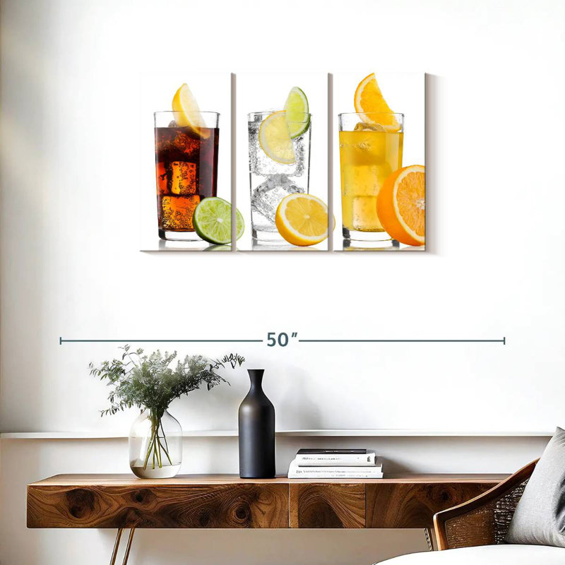 Yarlin Variety Of Drinks, 20" H x 33" W