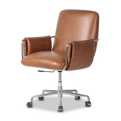 Sherman Leather Swivel Task Chair