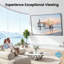 Support mural pour téléviseur à mouvement complet convenant aux téléviseurs à écran plat de 42 à 86 po et aux courbes, support pour téléviseur robuste pouvant supporter jusqu'à 132 lb, inclinable, pivotant et extensible, compatible VESA maximum 600 x 400 mm.