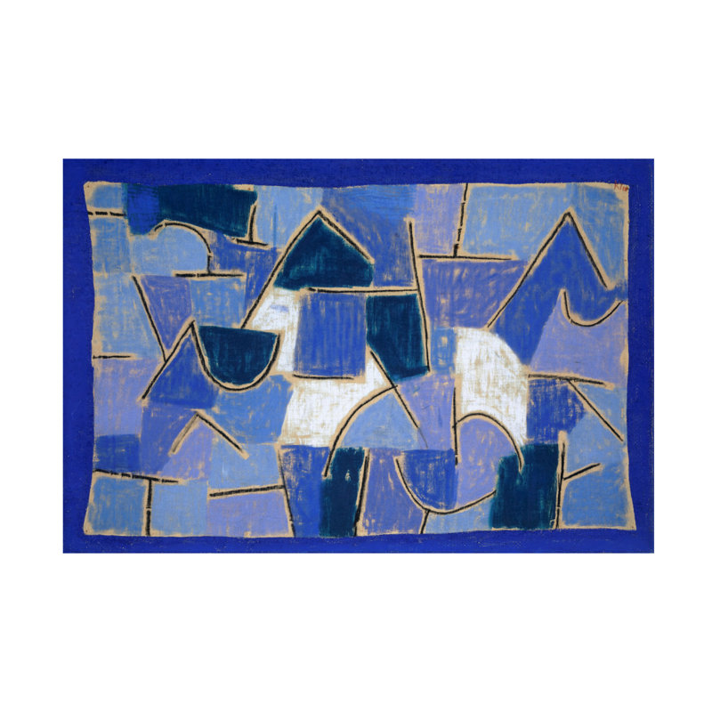 Art sur toile, Collection bleue des maîtres bolognais par Paul Klee, H 16 po x l 24 po