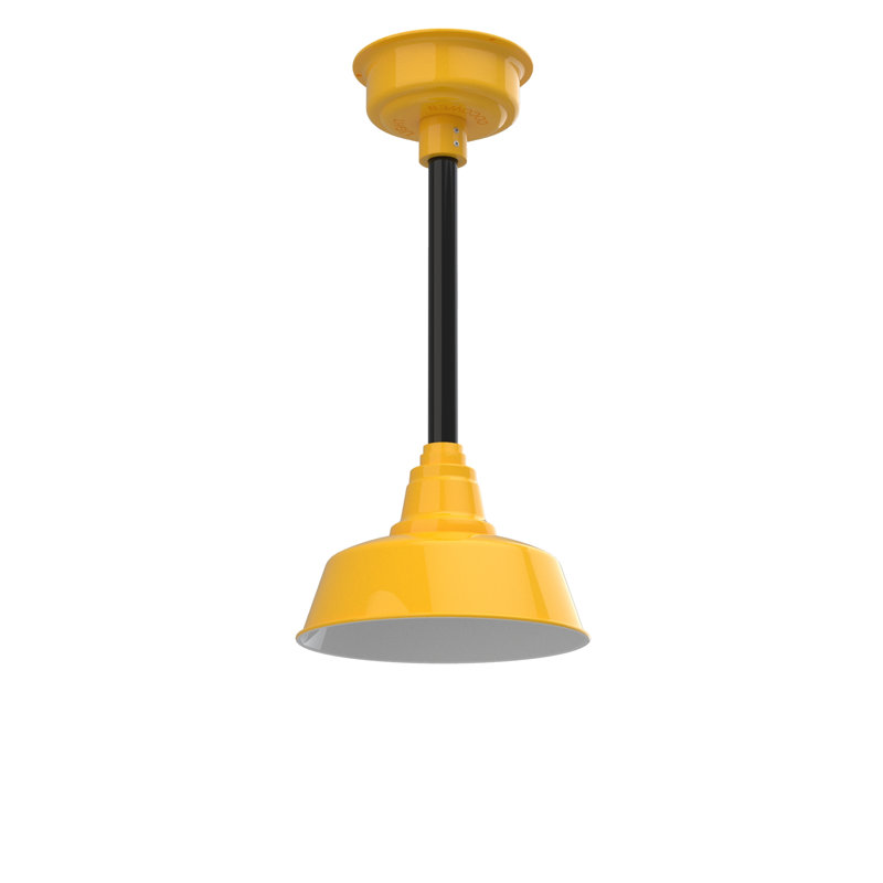 Vandervliet 1 - Light LED Single Pendant, 48" H x 10" W x 10" D, Yellow/Black