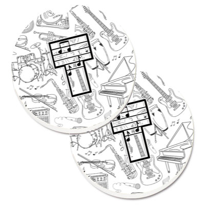 Sous-verre musical letter note