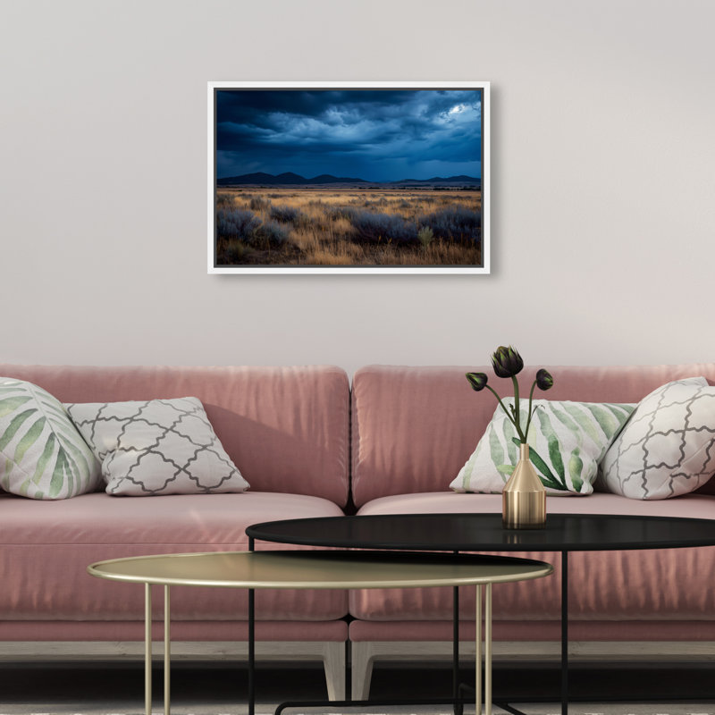 Dark Sky I Print by Oliver Gal, 11" H x 16" W, White Floater Frame