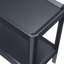 Table de chevet noir mat avec tiroir de rangement et tablette | Idée de cadeau-789287011