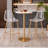 25.6" Modern Clear Acrylic Counter Height Bar Stools with Metal Frame and Footrest-1919339549-1919339548
