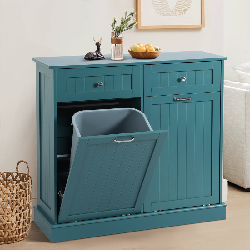 Armoire poubelle inclinable Havant, Green