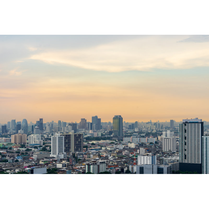 Urban Cityscape - Wrapped Canvas Print, 30cm H x 46cm W