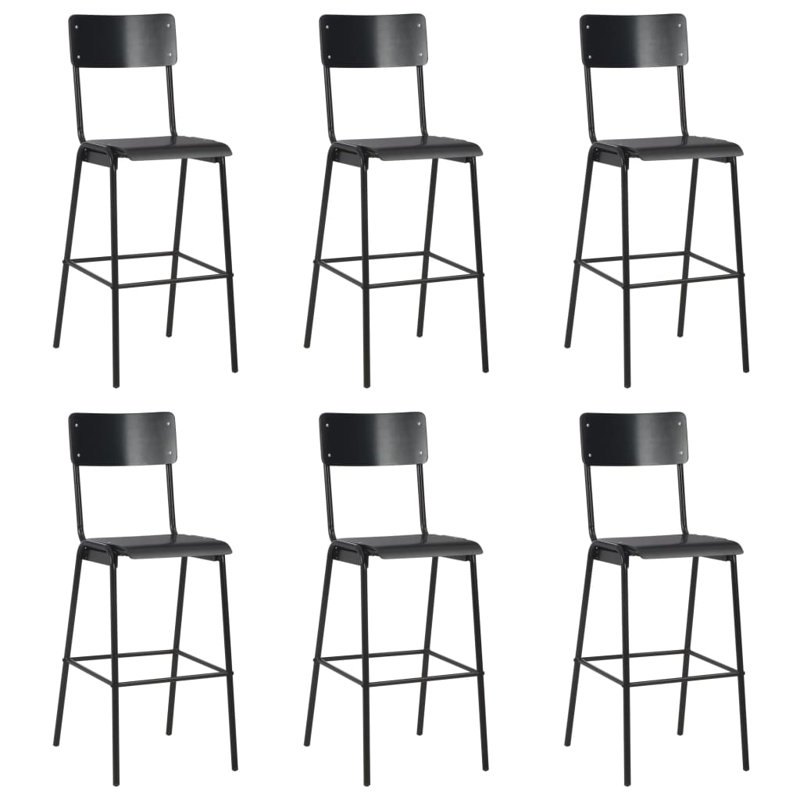 Popa Dining Set, Black, 6