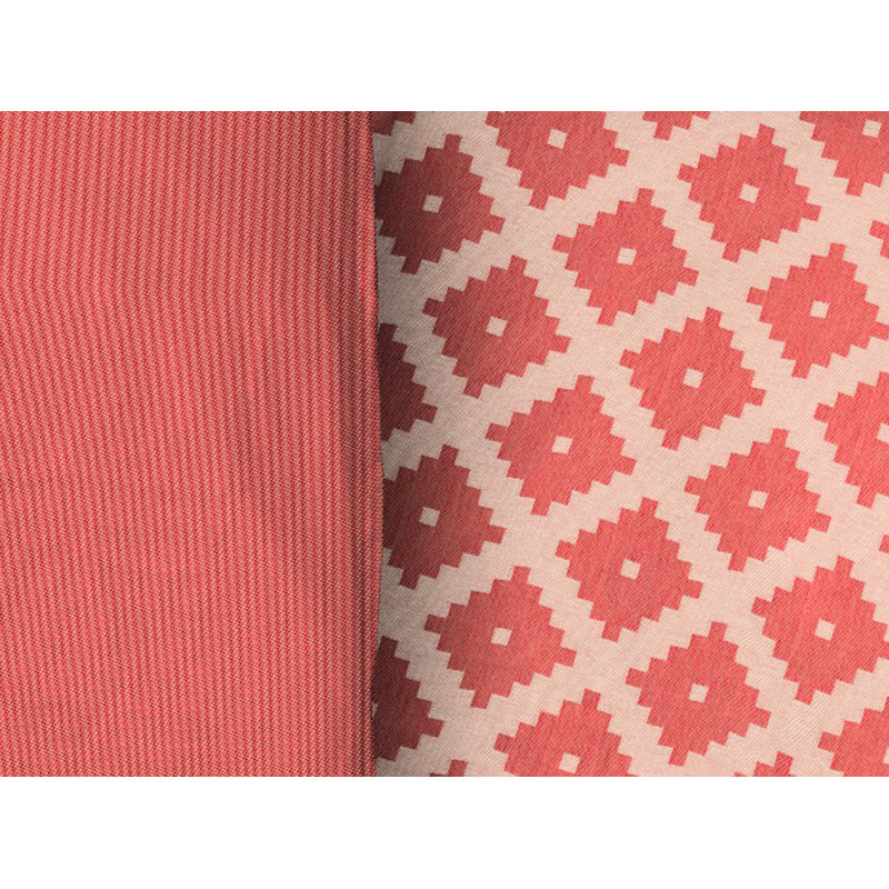 Esteban Geometric Shapes Duvet Cover Set with Pillowcases Included, Single - 1 Pillowcase (80 x 80 cm), Red