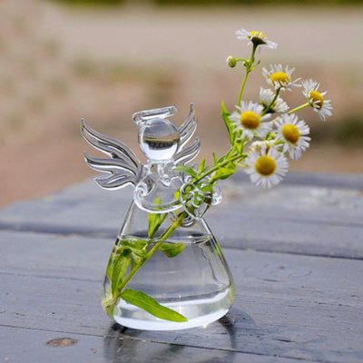 Porte-bouteilles en verre transparent