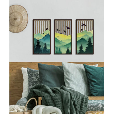 Ensemble d'art mural Boho Mountain