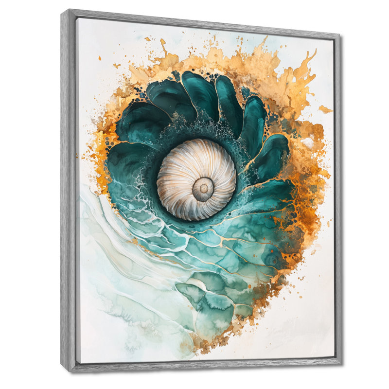 Autie - animaux, art mural, salon, H 40 po x l 30 po, Impression encadrée flottante, Argent argent
