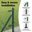 Vidaxl Fence With Posts PVC-Coated Steel-116798089-116798098