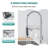 APPASO 2-Function Commercial Style Pre-Rinse Kitchen Faucet with Pull-Down Spring Spout and Pot Filler-106592169