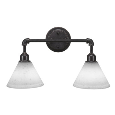 Éclairage pour meuble-lavabo 2 lumières rétro Topsham