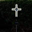 Haize Solar Powered LED Cross Silhouette Garden Stake Light