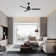 52'' Exton 3 - Blade LED Smart Standard Ceiling Fan with Wall Control and Light Kit Included.