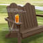 Chaise Adirondack pliante en PEHD Creaghan-42453687