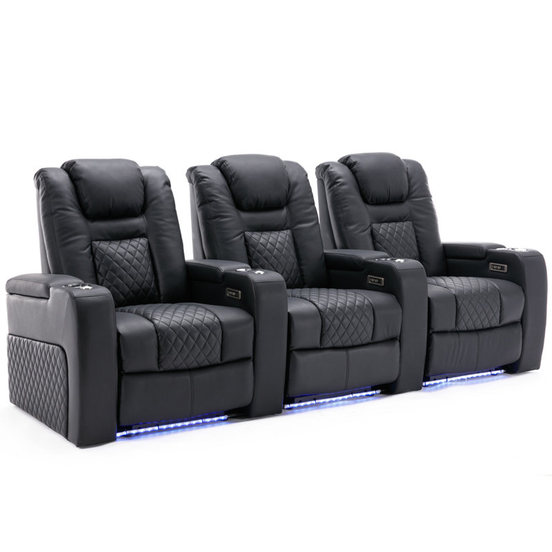 Broadway Cinema Chair Theatre Sofa, Black