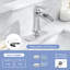 Robinet de salle de bain chromé à cascade avec bonde escamotable - Robinet pour salle de bain à poignée simple-131585419