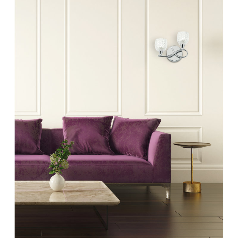Minden Armed Sconce, Chrome, Left