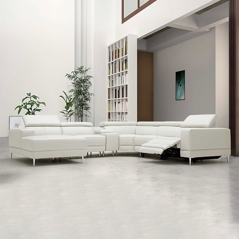 Upholstered Power Reclining U-Shaped Sectional, Left Hand Facing