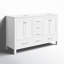 Anvay 60 in. Double Sinks Freestanding Bath Vanity in Matte White with Carrara Quartz Top-1134075435-1140451952