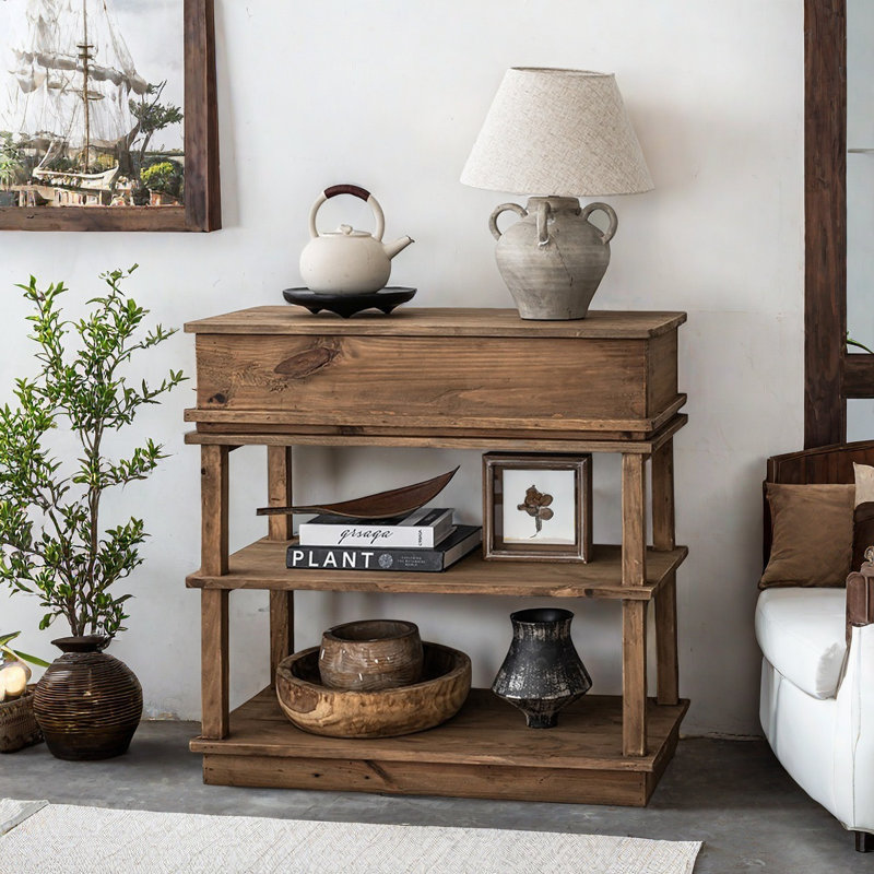 Rustic Retro Old Pine Sideboard
