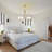6-Light Modern Gold Chandeliers With Milk White Globe Glass Shade For Dining Room-714865924