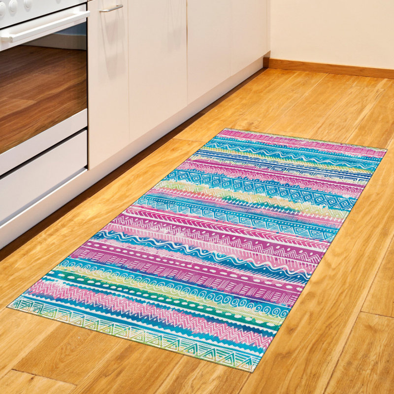 Tapis décoratif Tribal, Rectangle 2 pi 7 po x 5 pi