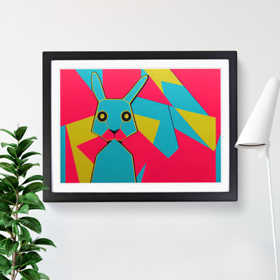 Abstract Rabbit Art - Framed Print