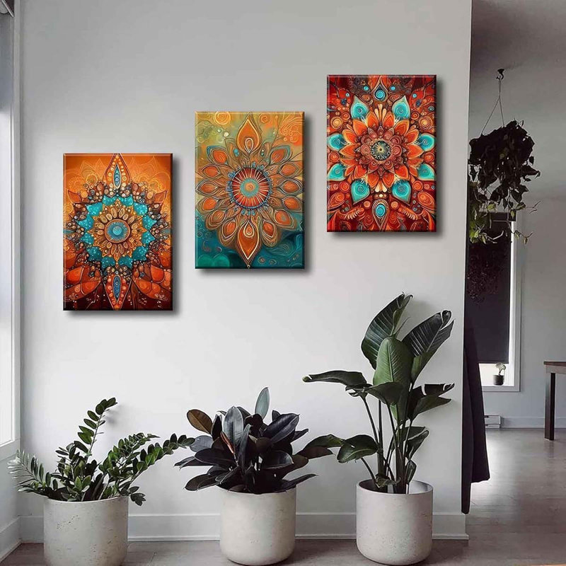3 Piece Wrapped Canvas Print, 40 cm H x 30 cm W