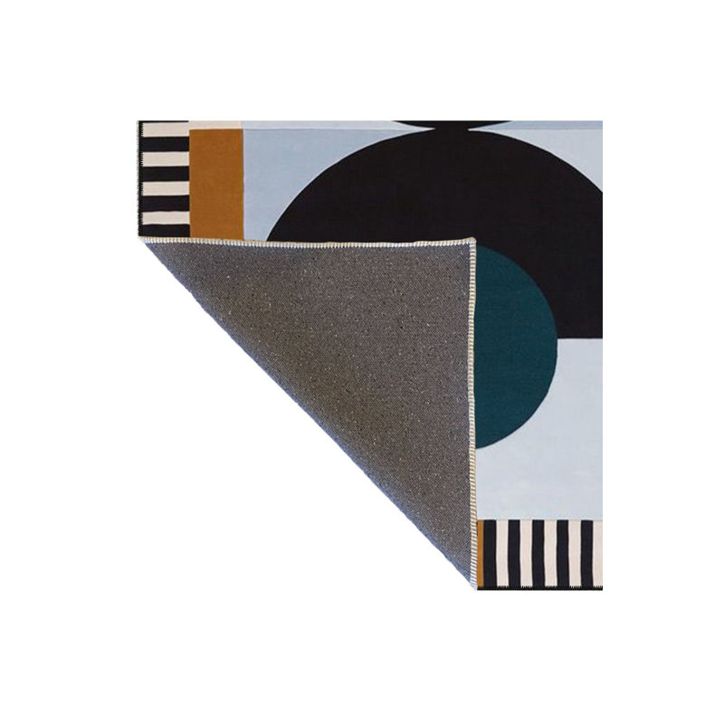 Tapis décoratif tissé lavable à la machine, Sous-tapis rectangulaire de 3 pi 3 po x 4 pi 11 po
