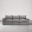 Upholstered Chenille Modular Sectional Sofa with Cushion Back– Fully Compressed, No Assembly Required-1001015669-1001015673