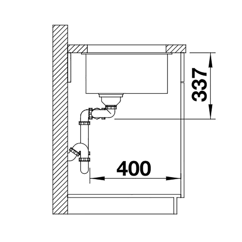 Subline 1.5 Bowl Undermount Kitchen Sink, Coffee